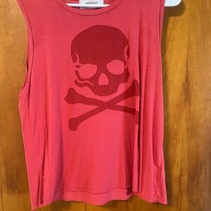 SoulCycle Red Skull Tank Top
